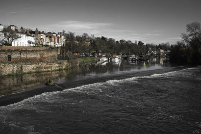 The Weir at Chester, United Kingdom - a Photographic Art Artowrk by Emma Petruzzelli